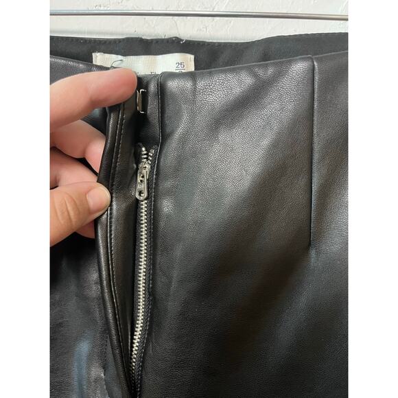 Abercrombie & Fitch Vegan Leather‎ Flare Pants - Picture 4 of 5